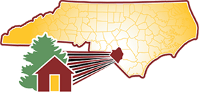 A map of North Carolina highlighting the location of the City of Pembroke in Robeson County.